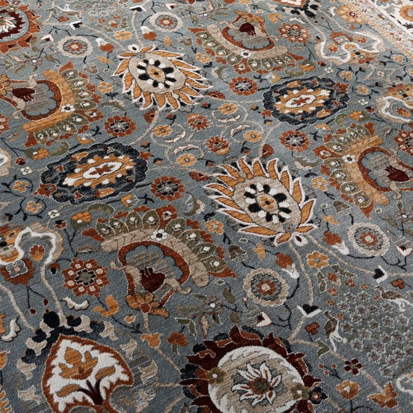 Safavieh Lrl Turkish Power Loomed Runner Rug Blue Ivory Hallway Accent Soft Traditional 9'-0" x 13'-0" LRL1110M-9