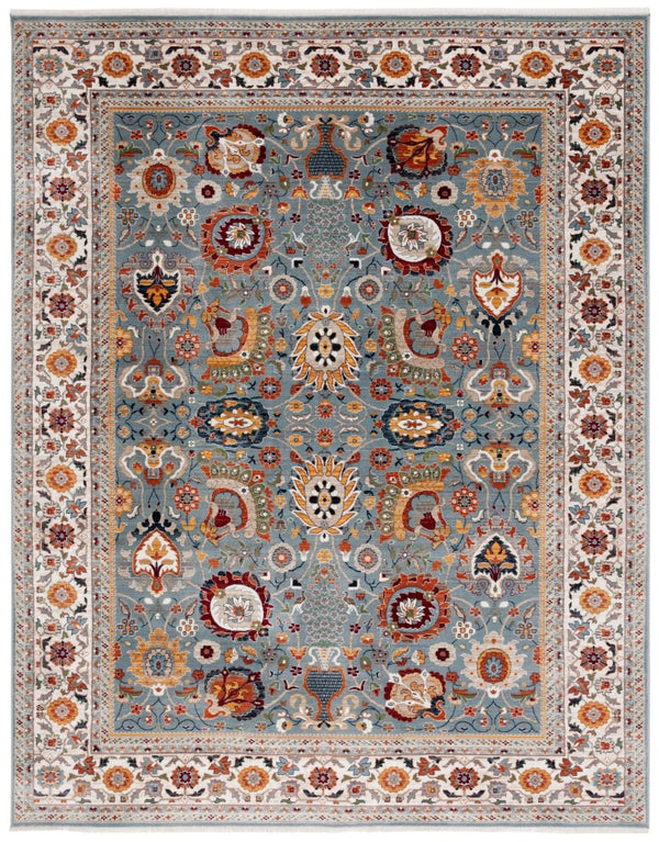 Safavieh Lrl Turkish Power Loomed Runner Rug Blue Ivory Hallway Accent Soft Traditional 9'-0" x 13'-0" LRL1110M-9