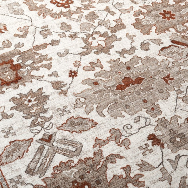 Safavieh Lrl Lambeth Transitional Power Loomed Area Rug in Warm Ivory Rust for Any Room LRL1114A-8