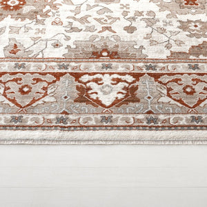 Safavieh Lrl Lambeth Transitional Power Loomed Area Rug in Warm Ivory Rust for Any Room LRL1114A-8