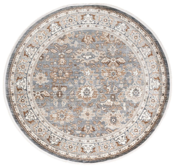 Safavieh Lrl Lambeth Transitional Floral Runner Rug for Hallways and Entryways in Ivory 6'-7" x 6'-7" - Round LRL1114F-7R