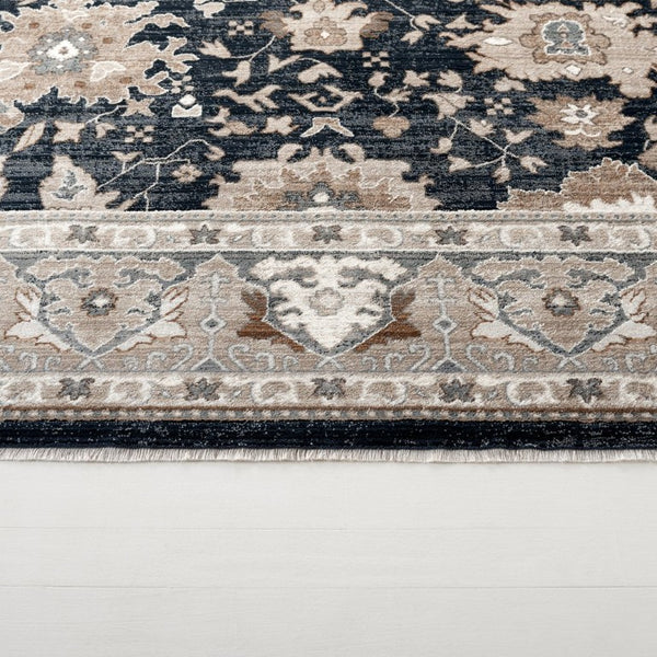 Safavieh Lrl Lambeth Transitional Runner Floral Geometric Navy Ivory Polypropylene Hallway Rug LRL1114N-28