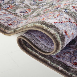 Safavieh Lrl Lambeth Green/Ivory 2X8 Runner Rug — Transitional Floral Power-Loomed In Turkey, Low-Profile Durable LRL1114Y-28
