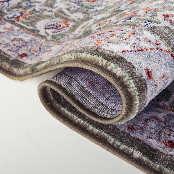 Safavieh Lrl Lambeth Green/Ivory 2X8 Runner Rug — Transitional Floral Power-Loomed In Turkey, Low-Profile Durable LRL1114Y-28