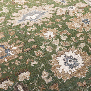 Safavieh Lrl Lambeth Green/Ivory 2X8 Runner Rug — Transitional Floral Power-Loomed In Turkey, Low-Profile Durable LRL1114Y-28