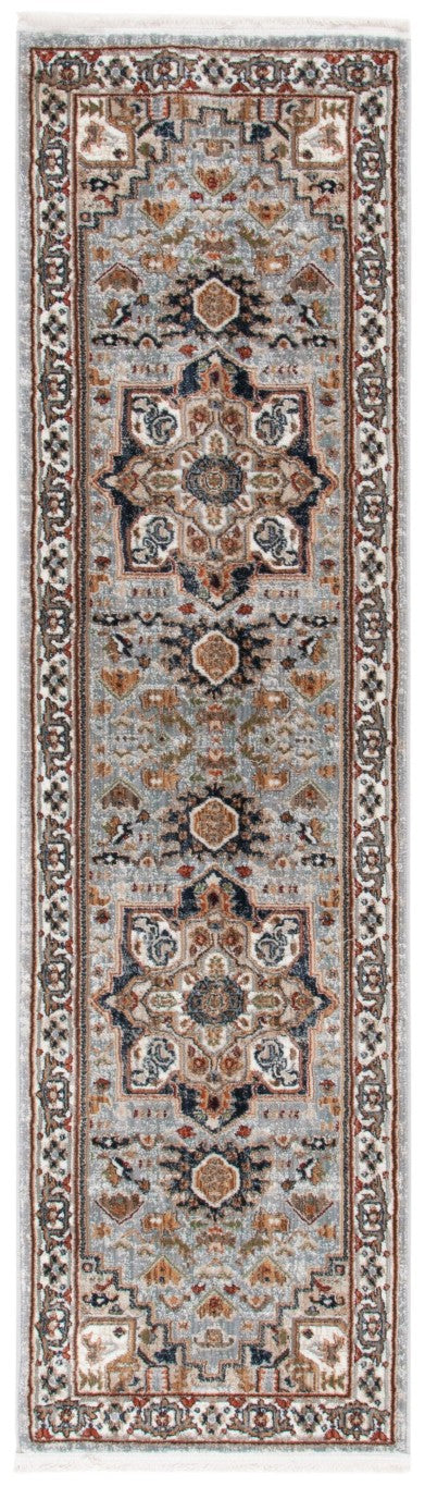 Safavieh Lrl Amberley Traditional Runner Rug in Neutral Grey Beige Polypropylene Blend 2'-0" x 8'-0" LRL1116F-28