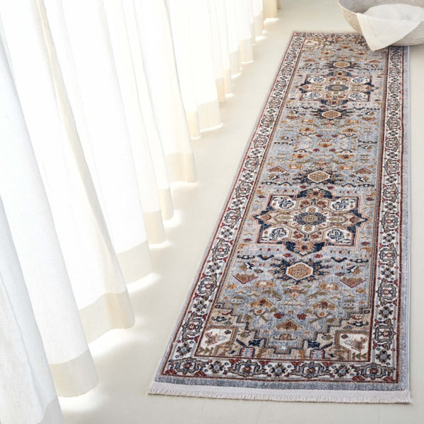 Safavieh Lrl Amberley Traditional Runner Rug in Neutral Grey Beige Polypropylene Blend 2'-0" x 8'-0" LRL1116F-28