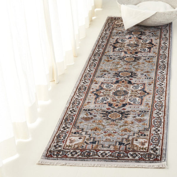Safavieh Lrl Amberley Traditional Runner Rug in Neutral Grey Beige Polypropylene Blend 2'-0" x 8'-0" LRL1116F-28