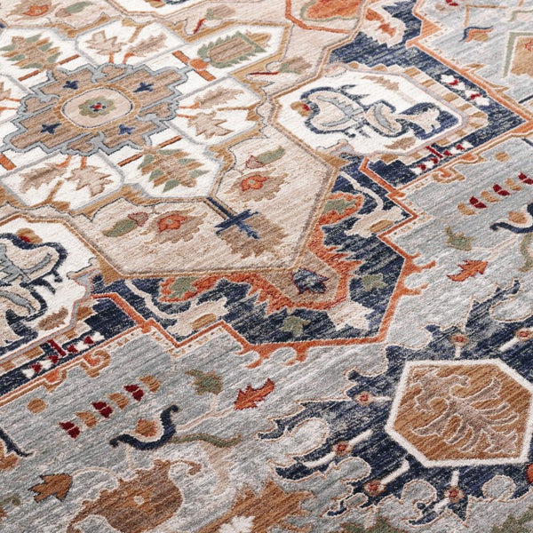 Safavieh Lrl Amberley Traditional Runner Rug in Neutral Grey Beige Polypropylene Blend 9'-0" x 13'-0" LRL1116F-9