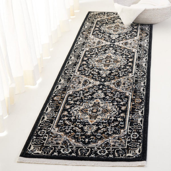 Safavieh Lrl Ashfield Medallion Runner Rug Old World Ornamental Hallway Accent Power Loomed Turkey Let Me Count: L-R-L (3) Space (1) (8) (1) M-E-D-A 2'-0" x 7'-0" LRL1118Z-27