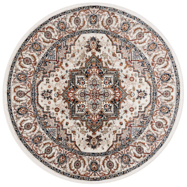 Safavieh Lrl Atwood Traditional Runner Ivory Beige Polypropylene Blend for Hallways and Entryways 6'-7" x 6'-7" Round LRL1119A-7R