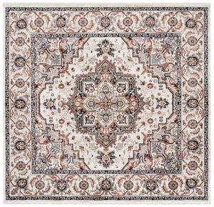 Safavieh Lrl Atwood Traditional Runner Ivory Beige Polypropylene Blend for Hallways and Entryways 6'-7" x 6'-7" Square LRL1119A-7SQ