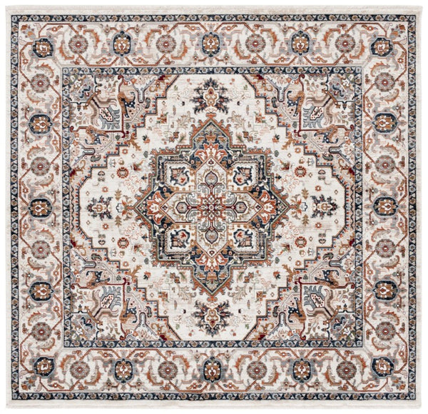 Safavieh Lrl Atwood Traditional Runner Ivory Beige Polypropylene Blend for Hallways and Entryways 6'-7" x 6'-7" Square LRL1119A-7SQ