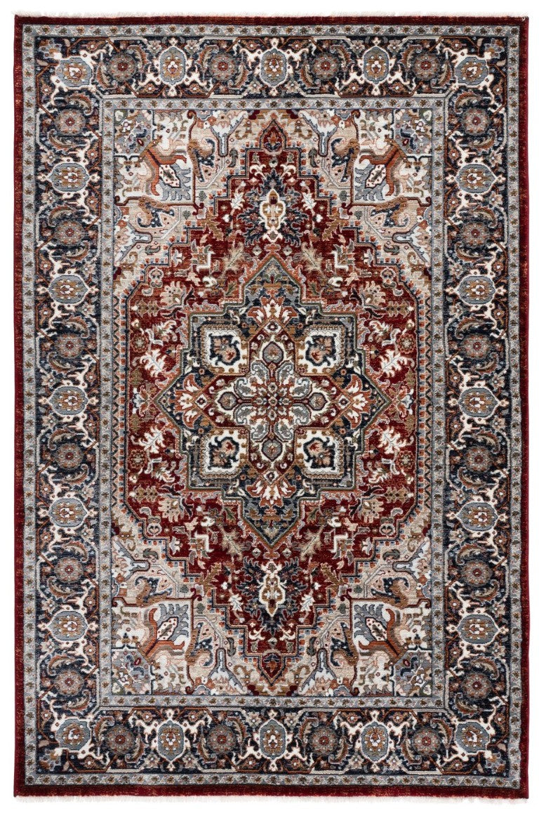 Safavieh Lrl Turkish Power-Loomed Runner Bold Geometric Motifs for Hallways and Entryways 5'-3" x 7'-6" LRL1119P-5