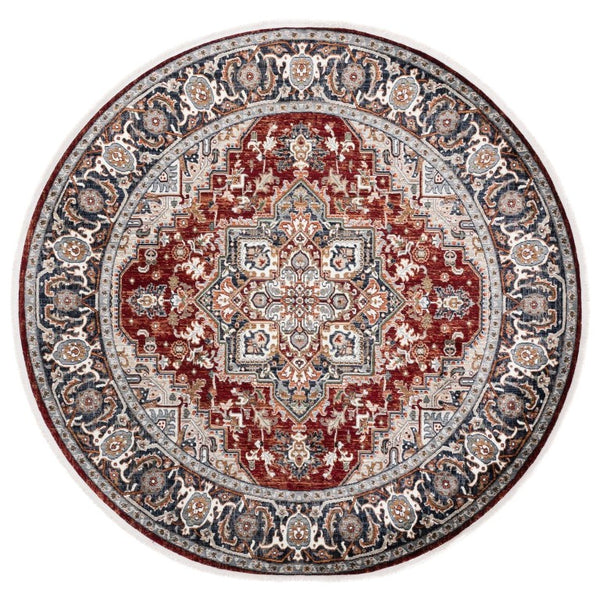 Safavieh Lrl Turkish Power-Loomed Runner Bold Geometric Motifs for Hallways and Entryways 6'-7" x 6'-7" - Round LRL1119P-7R