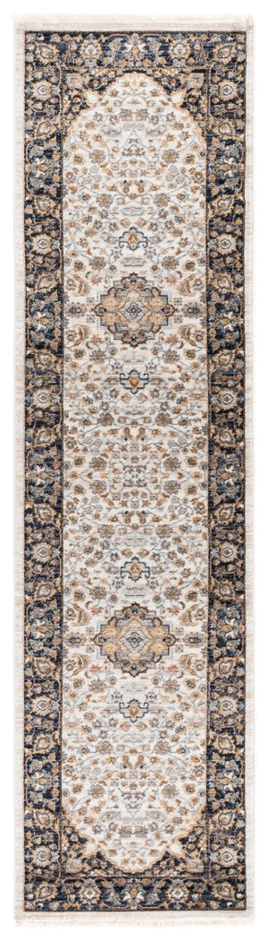Safavieh Lrl Oriental Ivory Navy Hallway Runner Power Loomed Polypropylene Rug for Entryways 2'-0" x 8'-0" LRL1120A-28