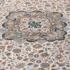 Safavieh Lrl Oriental Ivory Navy Hallway Runner Power Loomed Polypropylene Rug for Entryways 5'-0" x 7'-0" LRL1120A-5