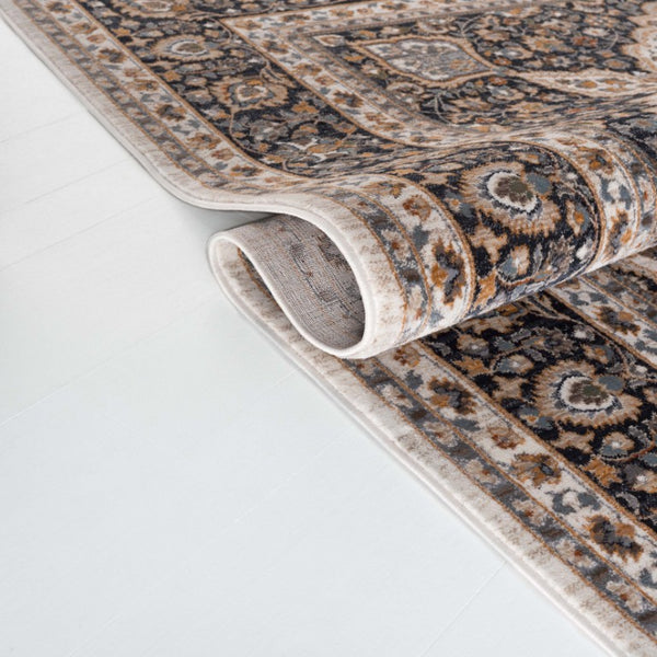 Safavieh Lrl Oriental Ivory Navy Hallway Runner Power Loomed Polypropylene Rug for Entryways 9'-0" x 13'-0" LRL1120A-9