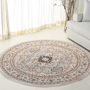 Safavieh Lrl Camberwell Oriental Runner Rug Power Loomed Polypropylene Hallway Accent 6'-7" x 6'-7" - Round LRL1120F-7R