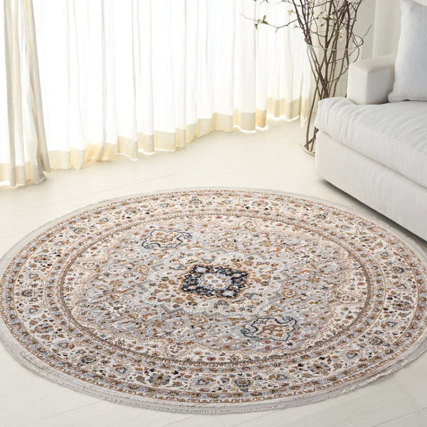 Safavieh Lrl Camberwell Oriental Runner Rug Power Loomed Polypropylene Hallway Accent 6'-7" x 6'-7" - Round LRL1120F-7R