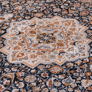 Safavieh Lrl Turkish Power Loomed Oriental Runner Rug for Hallways with Medallion Motif 9'-0" x 13'-0" LRL1120N-9