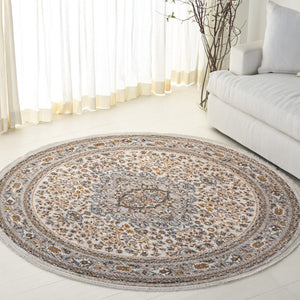 Safavieh Lrl Claredale Oriental Runner Rug Power Loomed in Turkey for Hallways and Entryways 6'-7" x 6'-7" Round LRL1121F-7R