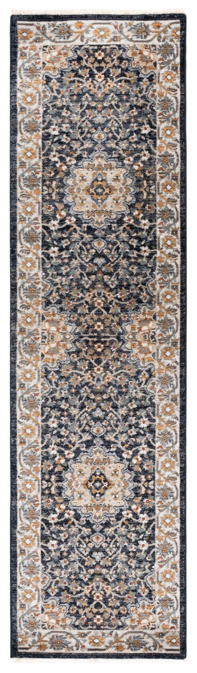 Safavieh Lrl Oriental Runner Rug Power Loomed Polypropylene Ivory Navy Hallway Accent 2'-0" x 8'-0" LRL1121N-28