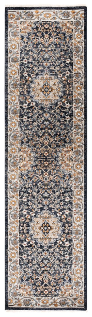 Safavieh Lrl Oriental Runner Rug Power Loomed Polypropylene Ivory Navy Hallway Accent 2'-0" x 8'-0" LRL1121N-28