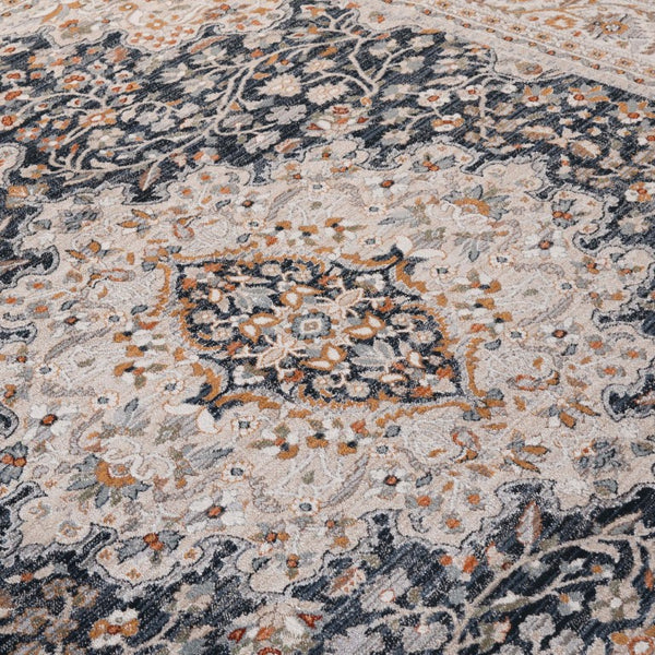 Safavieh Lrl Oriental Runner Rug Power Loomed Polypropylene Ivory Navy Hallway Accent 7'-9" x 9'-6" LRL1121N-8