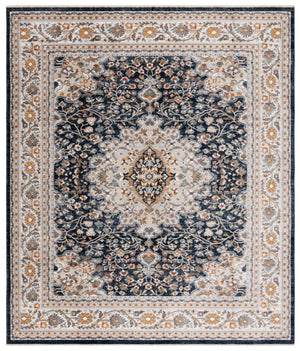 Safavieh Lrl Oriental Runner Rug Power Loomed Polypropylene Ivory Navy Hallway Accent 9'-0" x 13'-0" LRL1121N-9