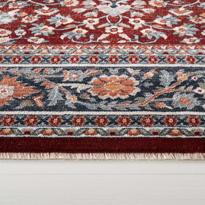 Safavieh Lrl Oriental Runner Rug Turkish Geometric Polypropylene Hallway Accent in Red Navy 4'-0" x 6'-5" LRL1121R-4