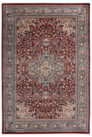 Safavieh Lrl Oriental Runner Rug Turkish Geometric Polypropylene Hallway Accent in Red Navy 5'-3" x 7'-6" LRL1121R-5