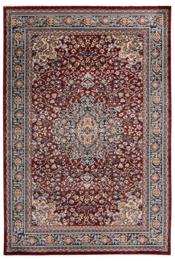 Safavieh Lrl Oriental Runner Rug Turkish Geometric Polypropylene Hallway Accent in Red Navy 5'-3" x 7'-6" LRL1121R-5
