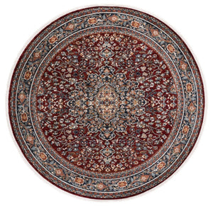 Safavieh Lrl Oriental Runner Rug Turkish Geometric Polypropylene Hallway Accent in Red Navy 6'-7" x 6'-7" - Round LRL1121R-7R