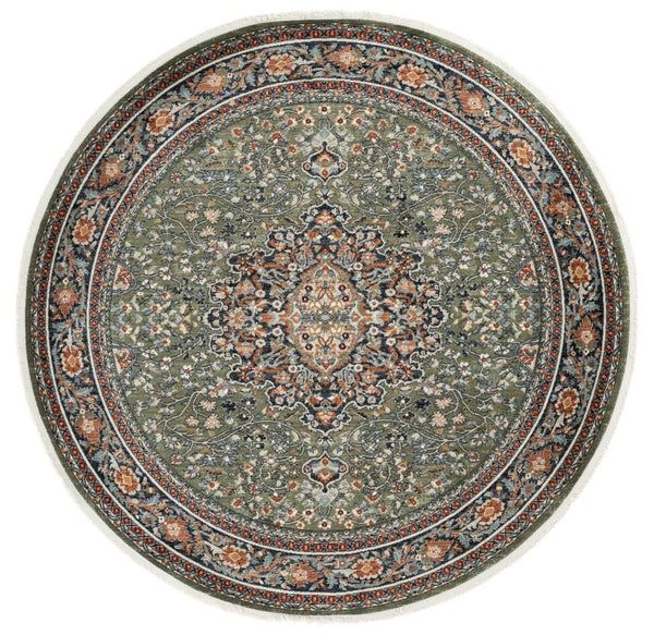 Safavieh Lrl Claredale Turkish Power Loomed Oriental Runner for Hallways and Entryways 6'-7" x 6'-7" Round LRL1121Y-7R