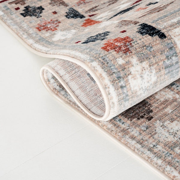 Safavieh Lrl Power-Loomed Tribal Geometric Area Rug in Warm Grey Beige Tones for Living Rooms 10'-0" x 14'-0" LRL1150F-10