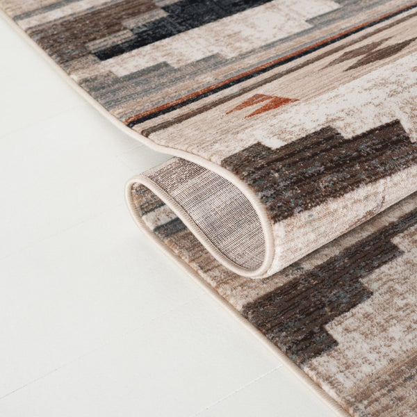 Safavieh Lrl Bohemian Power-Loomed Area Rug in Neutral Beige and Grey Brown for Living Rooms 9' x 13' LRL1152F-9