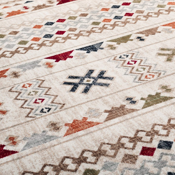Safavieh Lauren Ralph Geometric Diamond Tribal Area Rug Ivory Earth Tones Living Room 10'-0" x 14'-0" LRL1166A-10