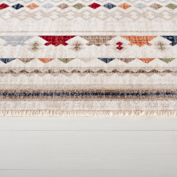 Safavieh Lauren Ralph Geometric Diamond Tribal Area Rug Ivory Earth Tones Living Room 10'-0" x 14'-0" LRL1166A-10