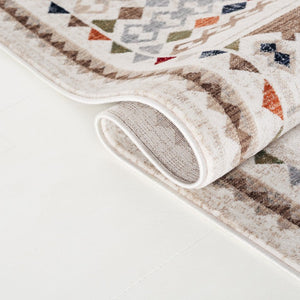 Safavieh Lauren Ralph Geometric Diamond Tribal Area Rug Ivory Earth Tones Living Room 10'-0" x 14'-0" LRL1166A-10