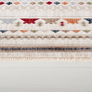 Safavieh Lauren Ralph Geometric Diamond Tribal Area Rug Ivory Earth Tones Living Room 9'-0" x 13'-0" LRL1166A-9