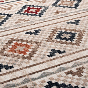 Safavieh Lauren Ralph Geometric Area Rug Turkish Woven Polypropylene Ivory Grey Rust Living Room 9'-0" x 13'-0" LRL1168A-9