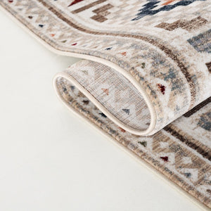 Safavieh Lauren Ralph Geometric Area Rug Turkish Woven Polypropylene Ivory Grey Rust Living Room 9'-0" x 13'-0" LRL1168A-9
