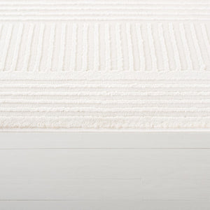 Safavieh Lrl Power-Loomed Polyester Runner Rug Soft Ivory Beige Plush Hallway Accent 6'-7" x 6'-7" LRL1170A-7SQ