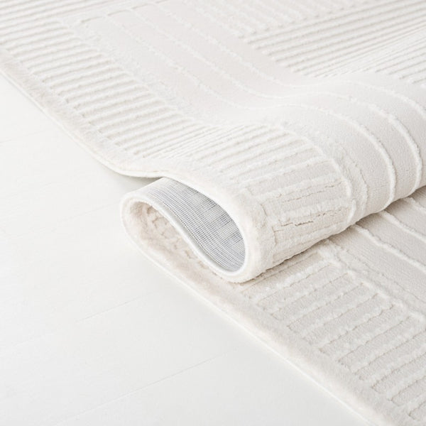 Safavieh Lrl Power-Loomed Polyester Runner Rug Soft Ivory Beige Plush Hallway Accent 8'-0" x 10'-0" LRL1170A-8