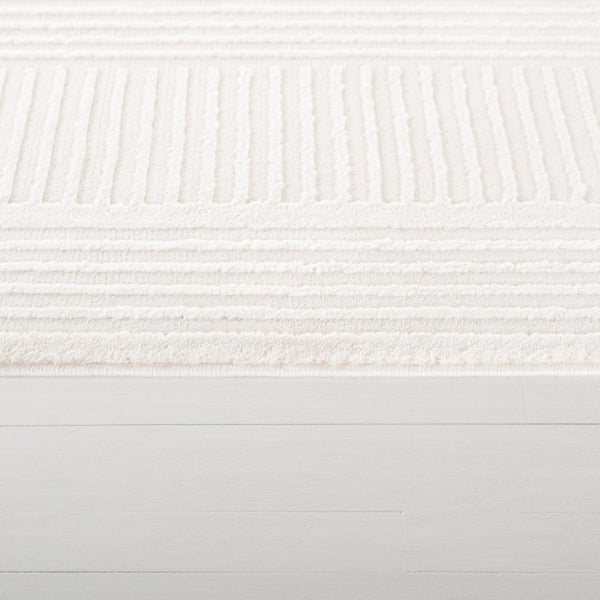Safavieh Lrl Power-Loomed Polyester Runner Rug Soft Ivory Beige Plush Hallway Accent 9'-0" x 12'-0" LRL1170A-9