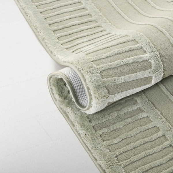 Safavieh Lrl Solid Light Green Polyester Area Rug Power Loomed in Turkey for Modern Living 6'-7" x 8'-6" LRL1170W-6