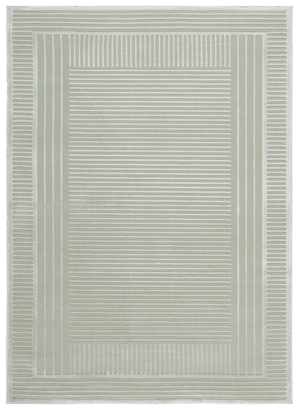 Safavieh Lrl Solid Light Green Polyester Area Rug Power Loomed in Turkey for Modern Living 6'-7" x 8'-6" LRL1170W-6