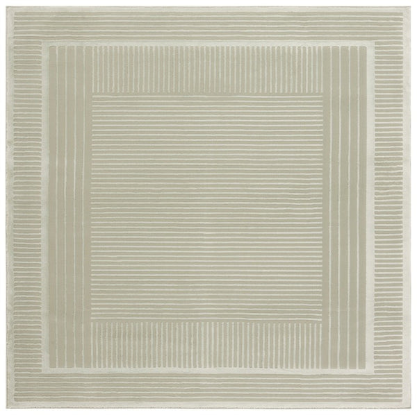 Safavieh Lrl Solid Light Green Polyester Area Rug Power Loomed in Turkey for Modern Living 6'-7" x 6'-7" LRL1170W-7SQ