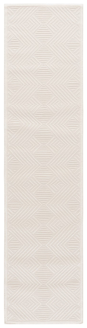 Safavieh Lrl Ivory Geometric Power Loomed Polyester Runner Rug for Hallways and Entryways 2'-0" x 8'-0" LRL1172A-28